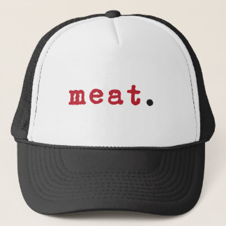 meat. - red text hat