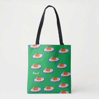 Meat sauce spaghetti tote bag