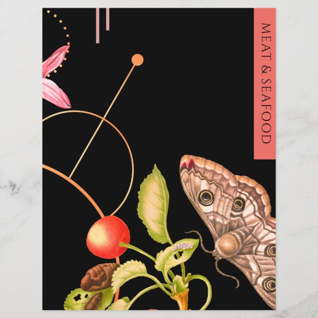 Meat & Seafood | Recipe Insert | Black Butterfly (Front)