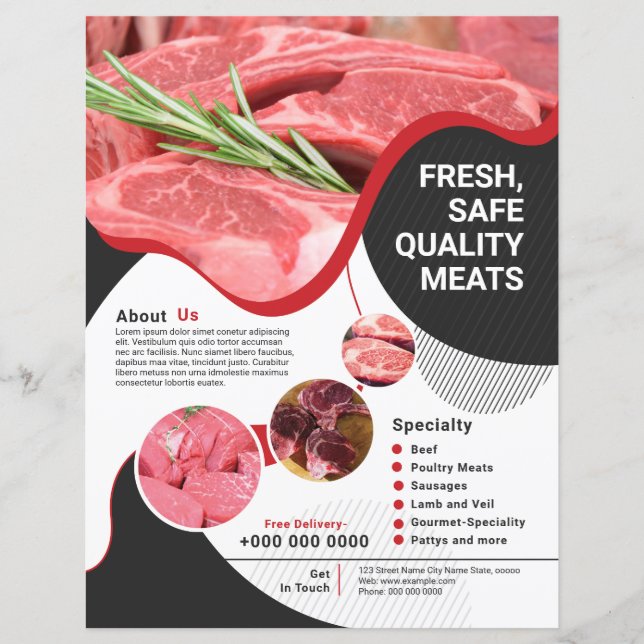 Meat Shop | Butcher Shop Flyer (Front)
