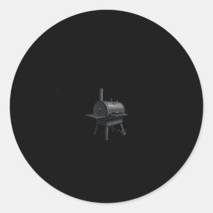 Meat smoker, mind if i smoke_, funny classic round sticker