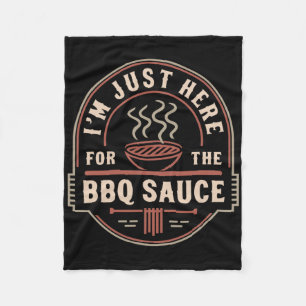 Meat Smoking Dad Quote For Funny Bbq Grill Meat Sm Fleece Blanket