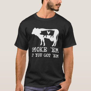 Meat Smoking Grilling Meat Barbecue Pork Cow T-Shirt