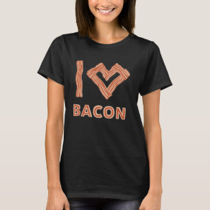 Meat Smoking I Love Bacon Grilling Pork Bacon T-Shirt