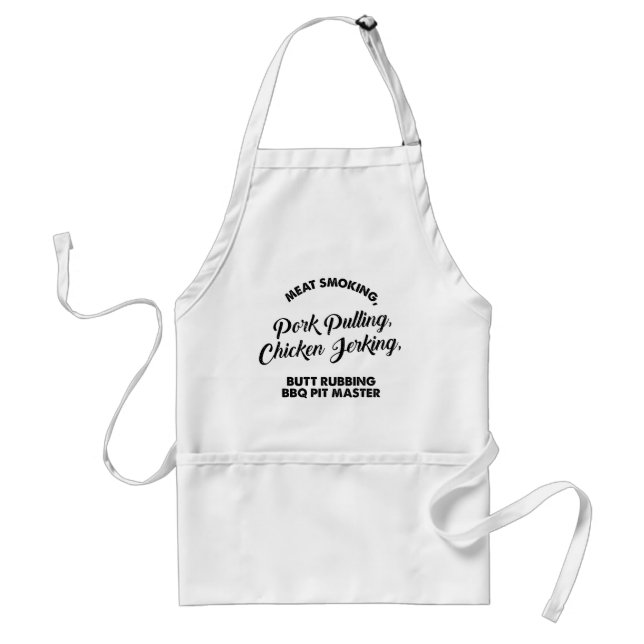 Meat Smoking Pork Pulling Pit Master Dad Standard Apron (Front)