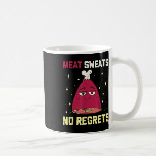 Meat Sweats No Regrets Funny Grilling Meat Bbq Ham Coffee Mug