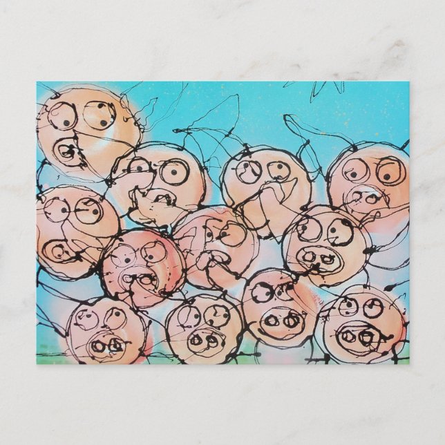 meat the family postcard (Front)