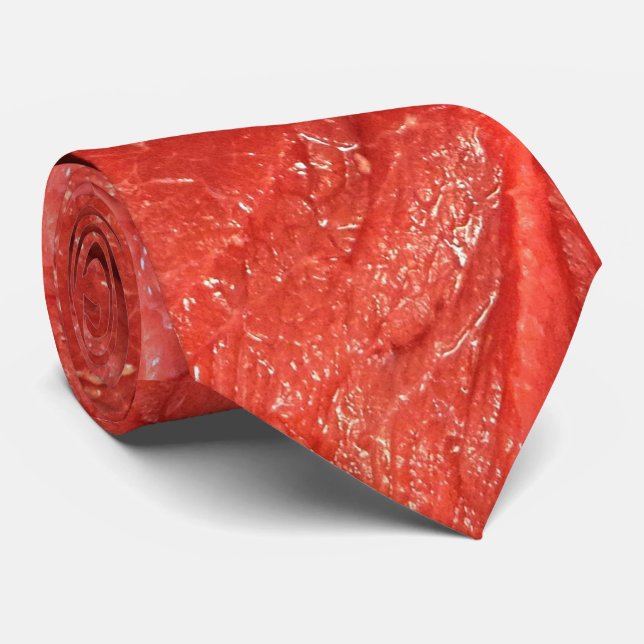 Meat Themed Tie (Rolled)