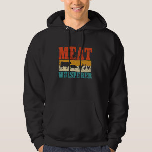 Meat Whisperer BBQ Barbecue Barbeque Grill Grillin Hoodie