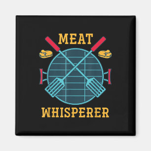 Meat Whisperer Funny Smoked Meat Grilling Bbq Chef Magnet