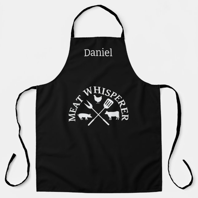 Meat Whisperer Mens Apron (Front)