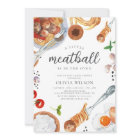 Meatball Italian Baby Shower Invitation