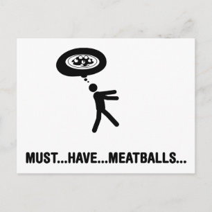 Meatball Lover Postcard