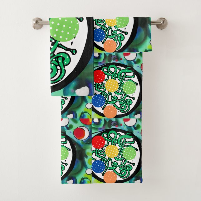 Meatball Madness Bath Towel Set (Insitu)