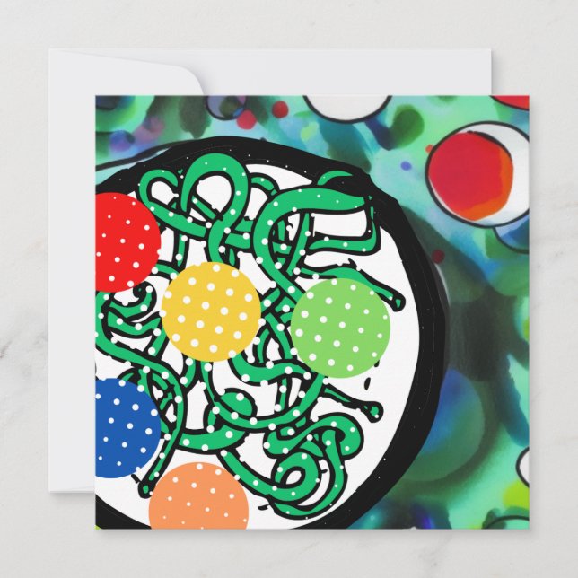 Meatball Madness Holiday Card (Front)