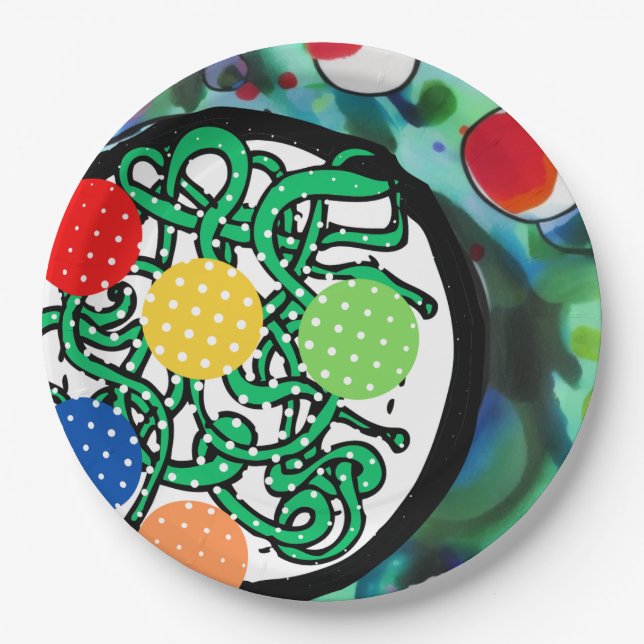 Meatball Madness Paper Plate (Front)