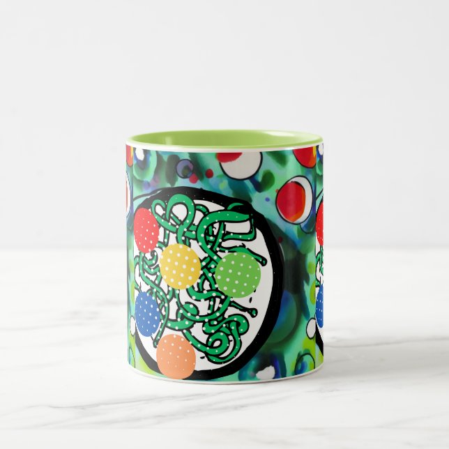 Meatball Madness Two-Tone Coffee Mug (Center)