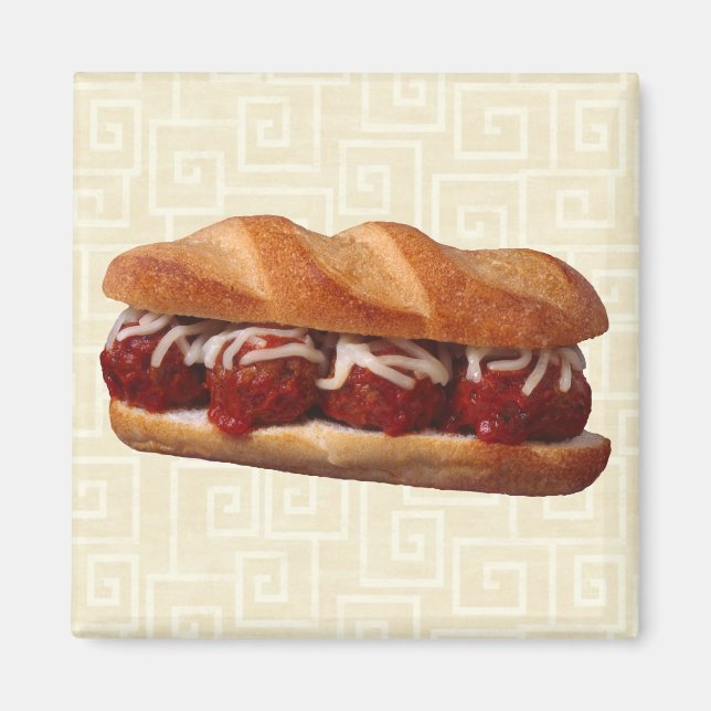 Meatball Sub Magnet (Front)