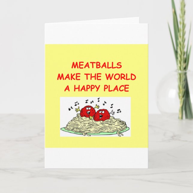 meatballs card (Front)