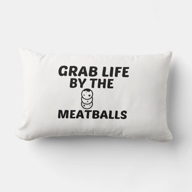 MEATBALLS GRAB LIFE LUMBAR CUSHION (Front)
