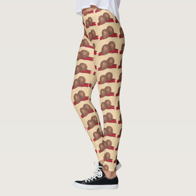 Meatballs Marinara Italian Food Italy Foodie Meat Leggings (Left)