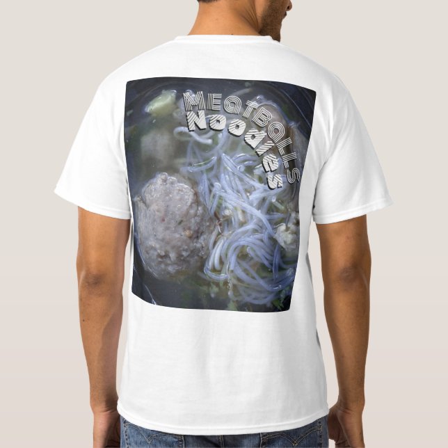 Meatballs noodles T-Shirt (Back)