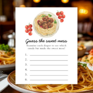 Meatballs Pasta - Guess the Sweet Mess game