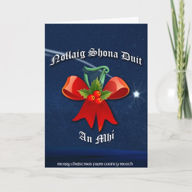 Meath Irish Christmas Card - Nollaig Shona Duit (Front)