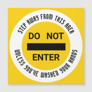 Meats Food Hygiene Wash Hands Magnetic Card