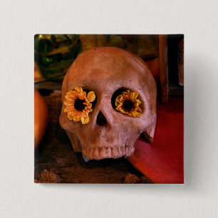 MECA's 2008 Day of The Dead Festival 15 Cm Square Badge
