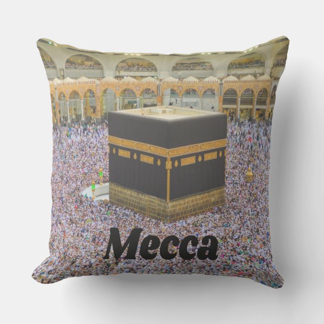 Mecca Saudi Arabia Islam’s holiest city, Kaaba Cushion (Front)