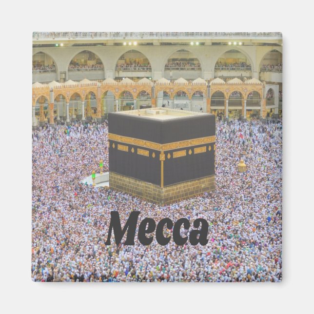 Mecca Saudi Arabia Islam’s holiest city, Kaaba Magnet (Front)