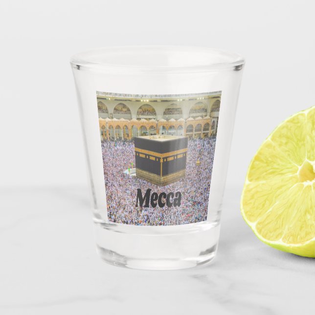Mecca Saudi Arabia Islam’s holiest city, Kaaba Shot Glass (Front)