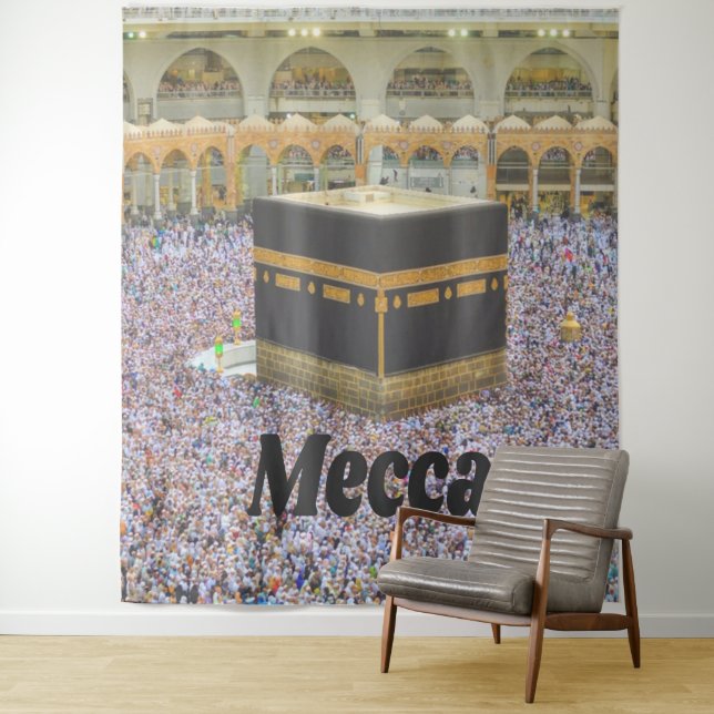 Mecca Saudi Arabia Islam’s holiest city, Kaaba Tapestry (In Situ)