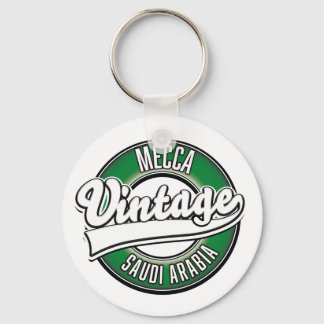 Mecca saudi arabia vintage logo key ring