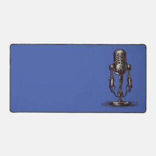 Mech microphone desk mat