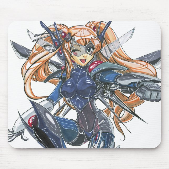 Mech Princess Mouse Mat (Front)