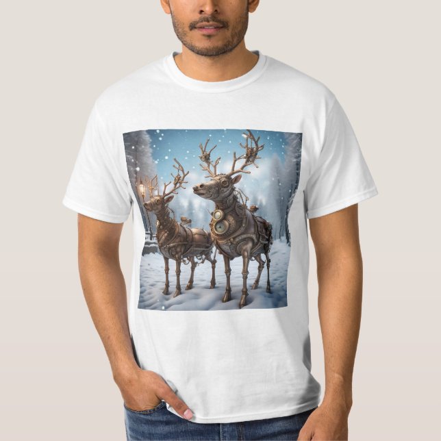 Mech Reindeer T-Shirt (Front)
