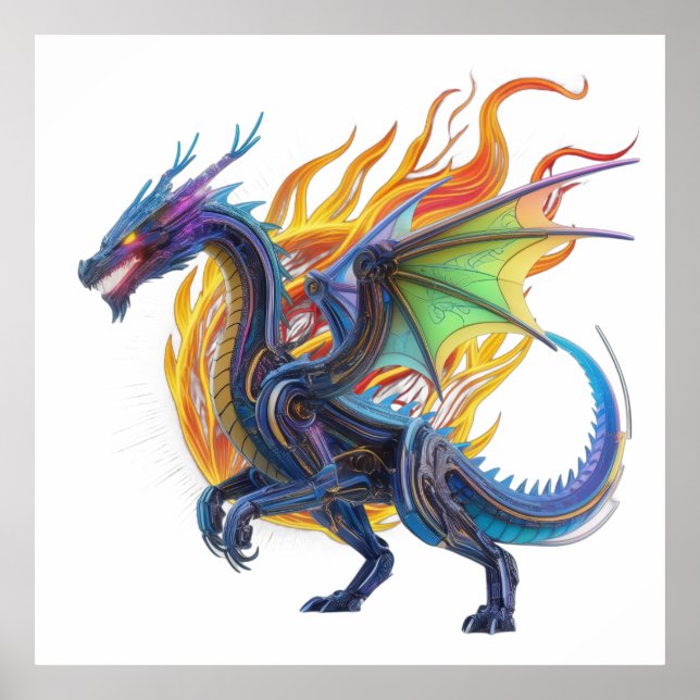 Mecha Dragon Poster (Front)