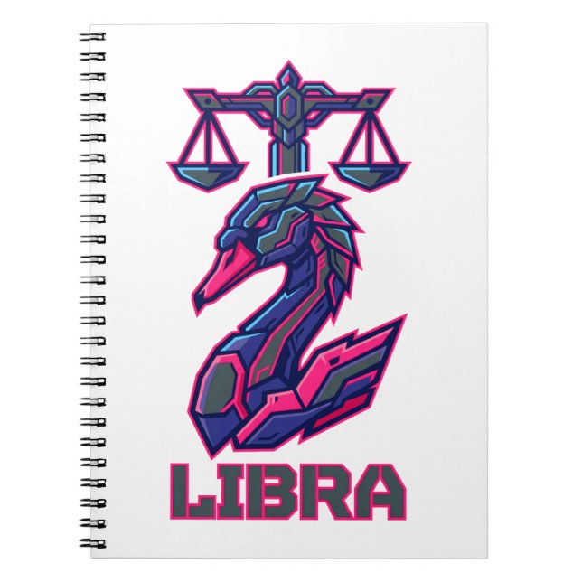 Mecha SciFi Cyber Libra Zodiac Gaming Armour Notebook (Front)
