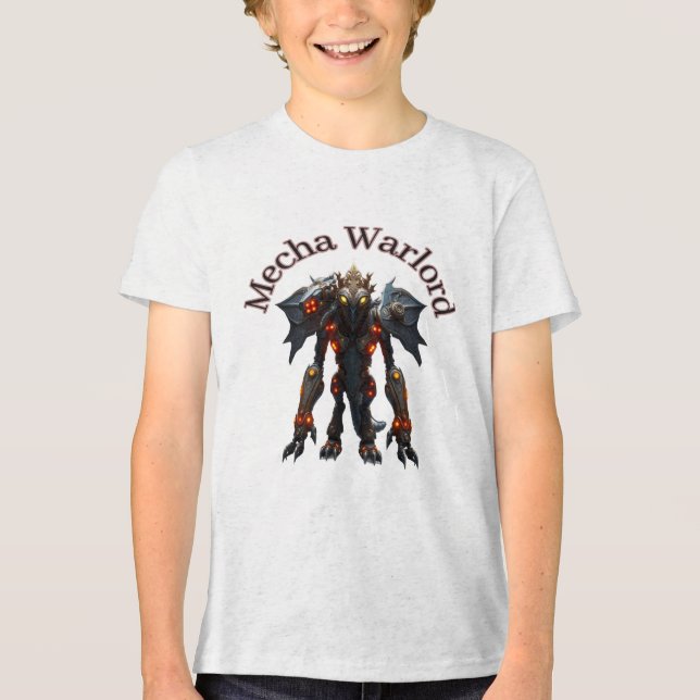 Mecha Warlord Tri-Blend Shirt (Front)