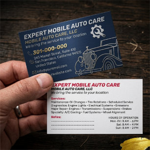 Mechani Service Auto Repair & Car AC Specialist  1 Business Card