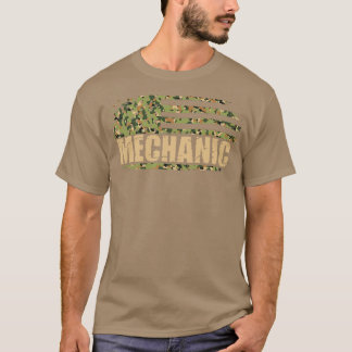 Mechanic American Flag Camo T-Shirt