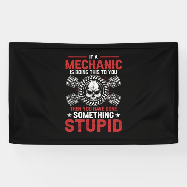 Mechanic Art | A Mechanic Is Doing Banner (Horizontal)