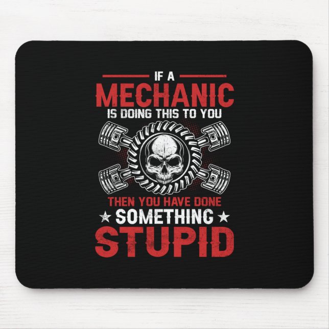 Mechanic Art | A Mechanic Is Doing Mouse Mat (Front)