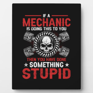 Mechanic Art A Mechanic Is Doing Plaque