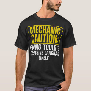 Mechanic Art For Men Drag Racing Garage T-Shirt