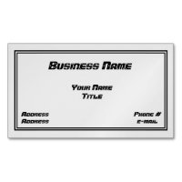 Mechanic & Auto Body Design Magnetic Business Card