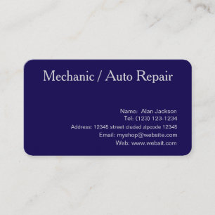 \Mechanic / Auto Repair Business card editable
