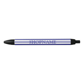 Mechanic/Auto Shop with racing stripes Black Ink Pen